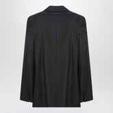 MM6 Maison Margiela Wool-Blend Single-Breasted Jacket Black black