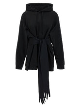 Mm6 Maison Margiela Hoodie Dress With Gloves Black