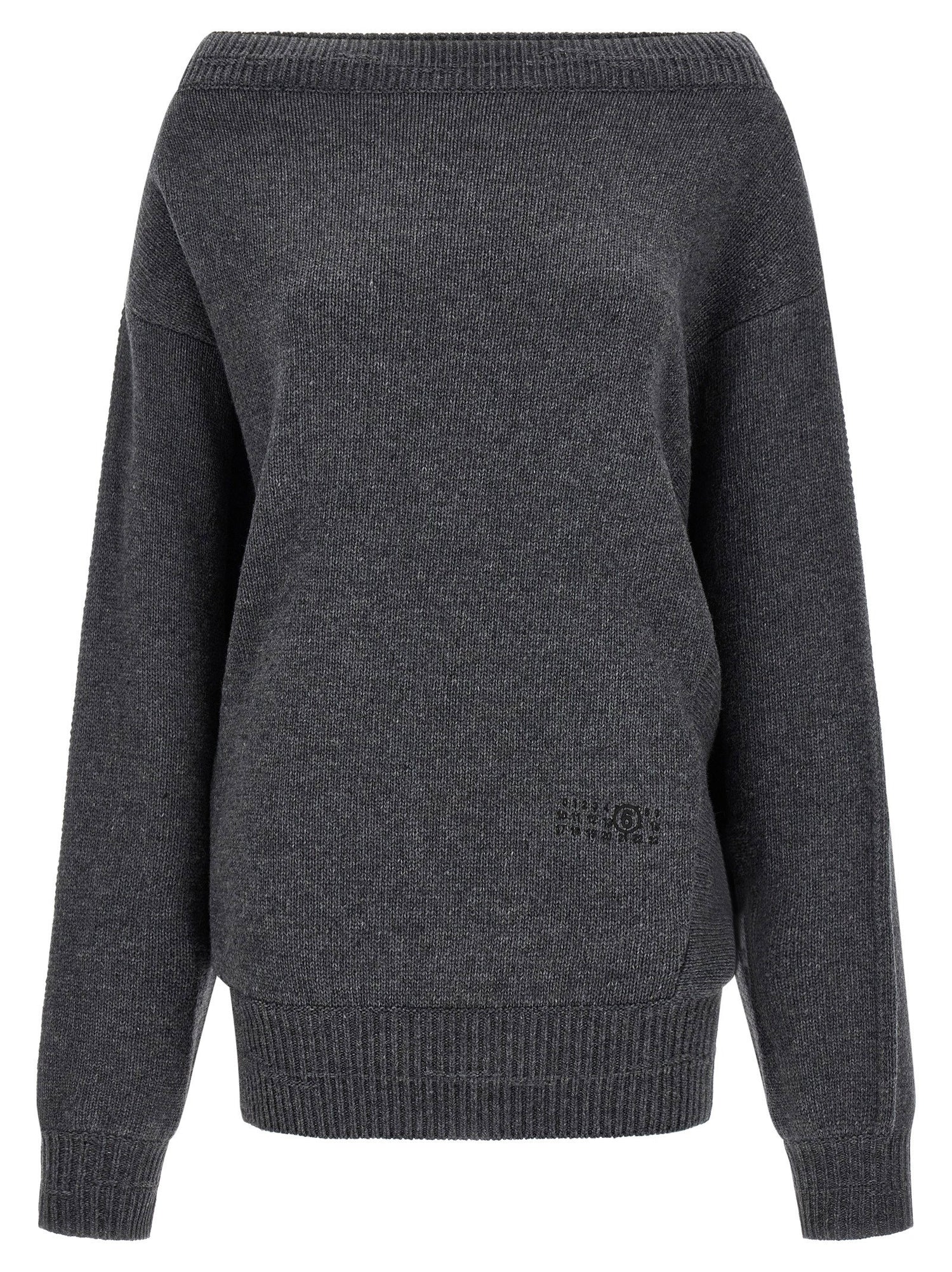 Mm6 Maison Margiela Numeric Signature Mm6 Dress Gray