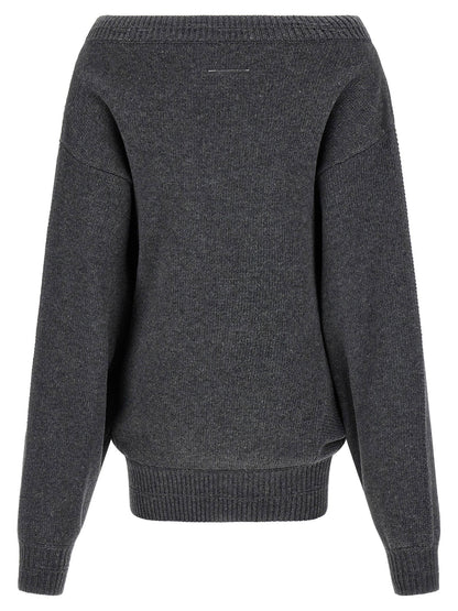 Mm6 Maison Margiela Numeric Signature Mm6 Dress Gray