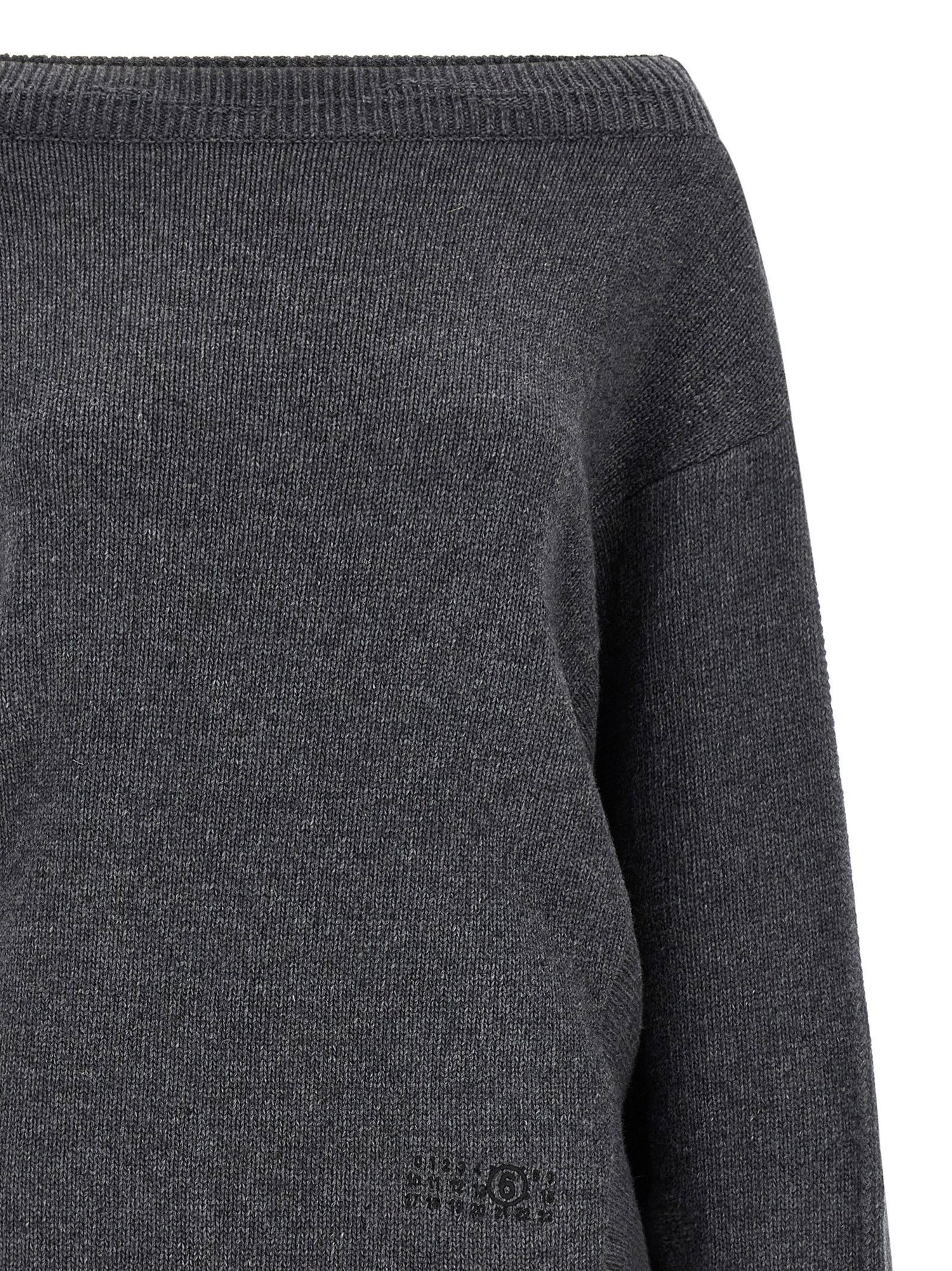 Mm6 Maison Margiela Numeric Signature Mm6 Dress Gray