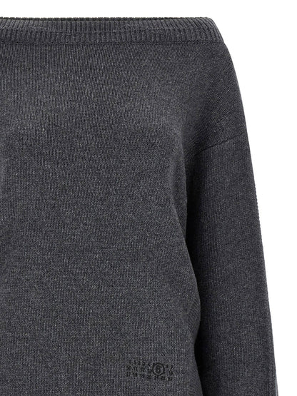 Mm6 Maison Margiela Numeric Signature Mm6 Dress Gray