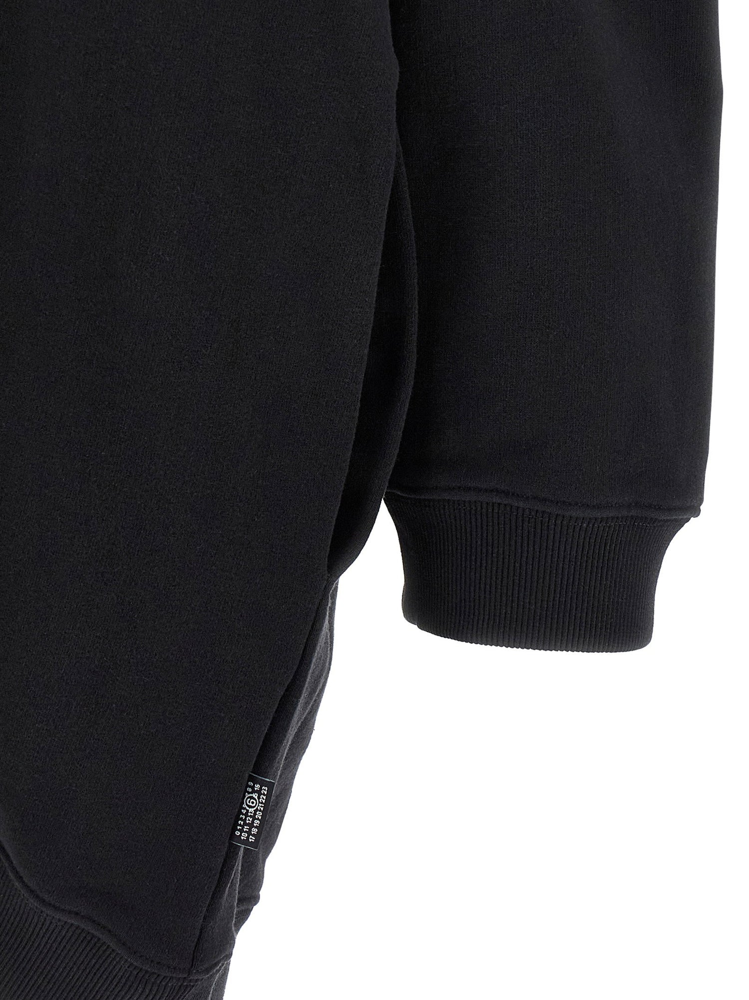 Mm6 Maison Margiela Off-shoulder Hooded Dress Black