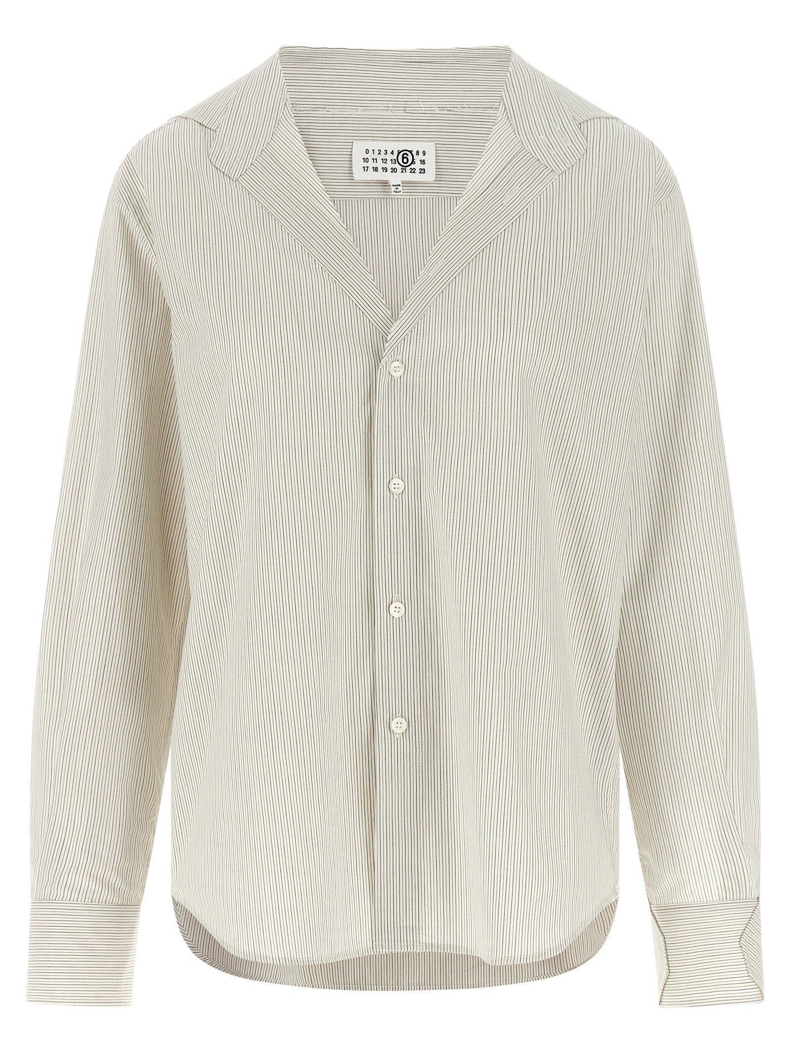 Mm6 Maison Margiela Trompe Loeil Collar Shirt Gray