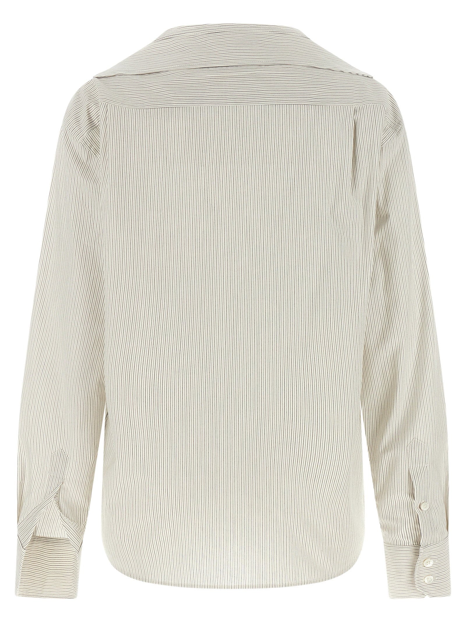 Mm6 Maison Margiela Trompe Loeil Collar Shirt Gray
