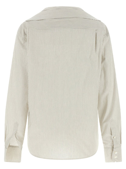 Mm6 Maison Margiela Trompe Loeil Collar Shirt Gray