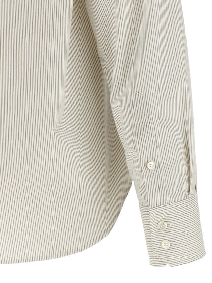 Mm6 Maison Margiela Trompe Loeil Collar Shirt Gray