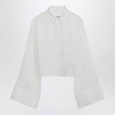 MM6 Maison Margiela Logo Jacquard Viscose Shirt White white