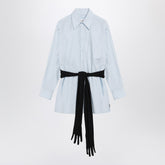 MM6 Maison Margiela Cotton Shirt with Gloves Light Blue