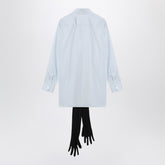 MM6 Maison Margiela Cotton Shirt with Gloves Light Blue