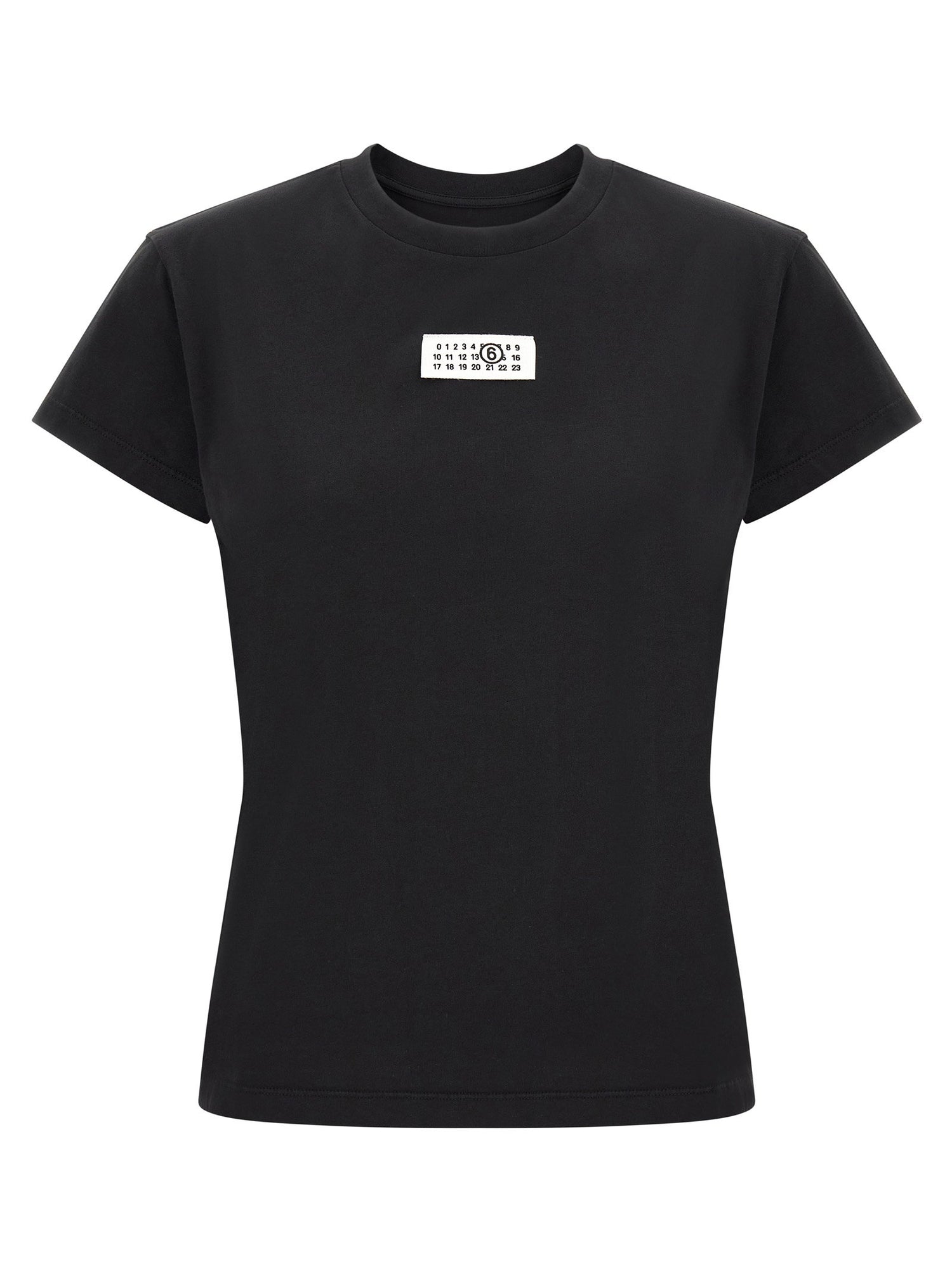 Mm6 Maison Margiela Numeric Signature Mm6 T-shirt Black