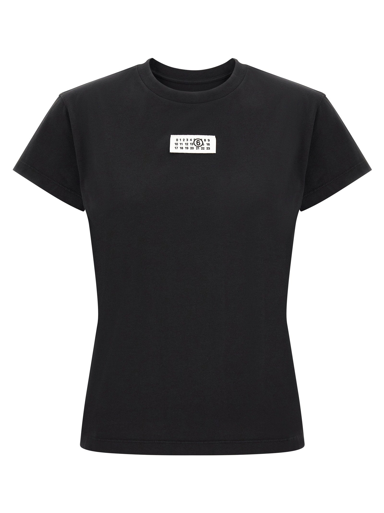 Mm6 Maison Margiela Numeric Signature Mm6 T-shirt Black