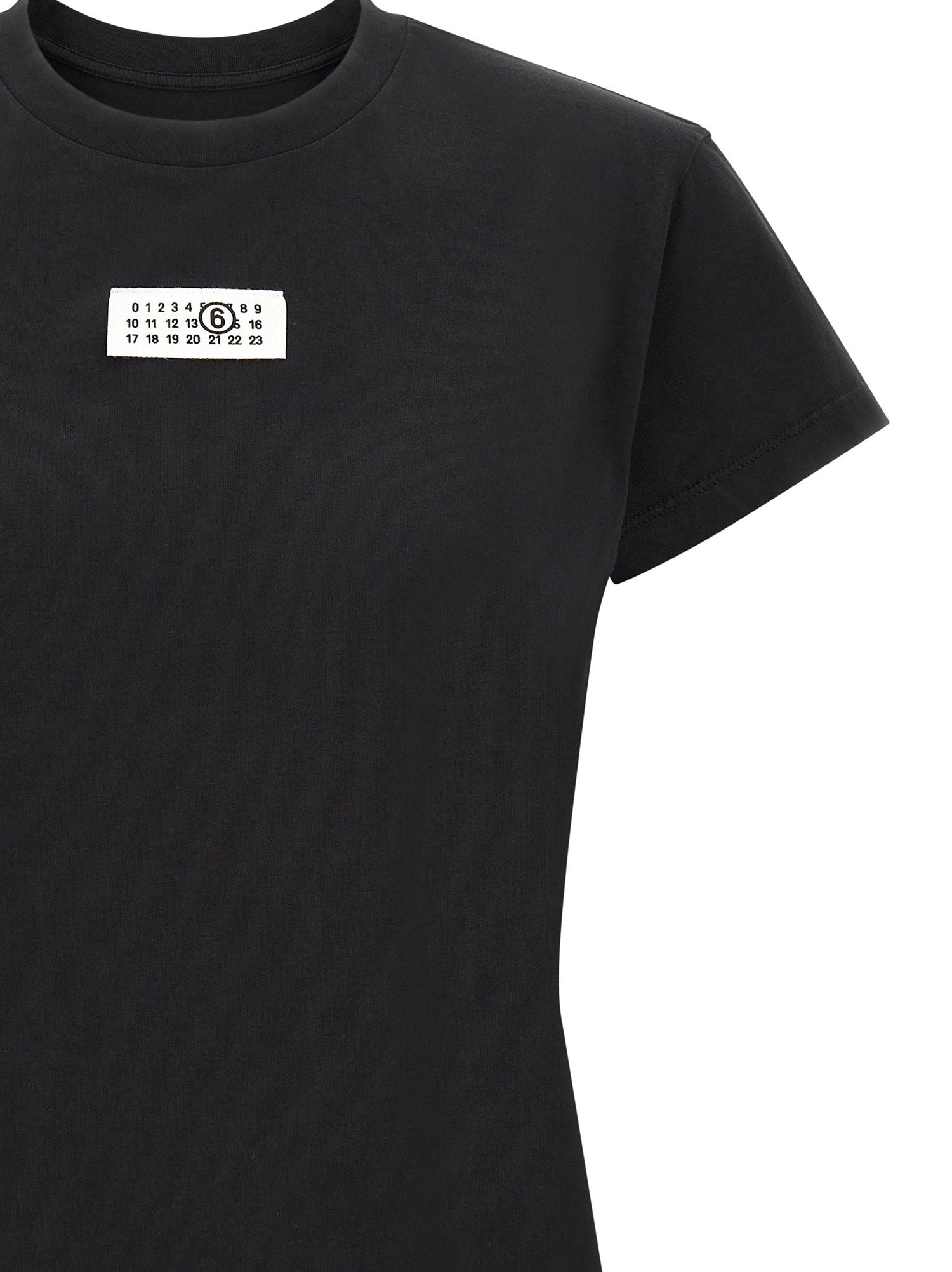 Mm6 Maison Margiela Numeric Signature Mm6 T-shirt Black