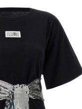 Mm6 Maison Margiela Sequin Gloves T-shirt Black
