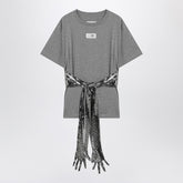 MM6 Maison Margiela Cotton T-shirt With Gloves Grey