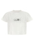 Mm6 Maison Margiela Numeric Signature Mm6 Upside Down T-shirt White