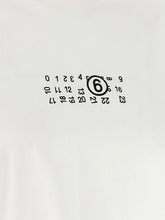 Mm6 Maison Margiela Numeric Signature Mm6 Upside Down T-shirt White