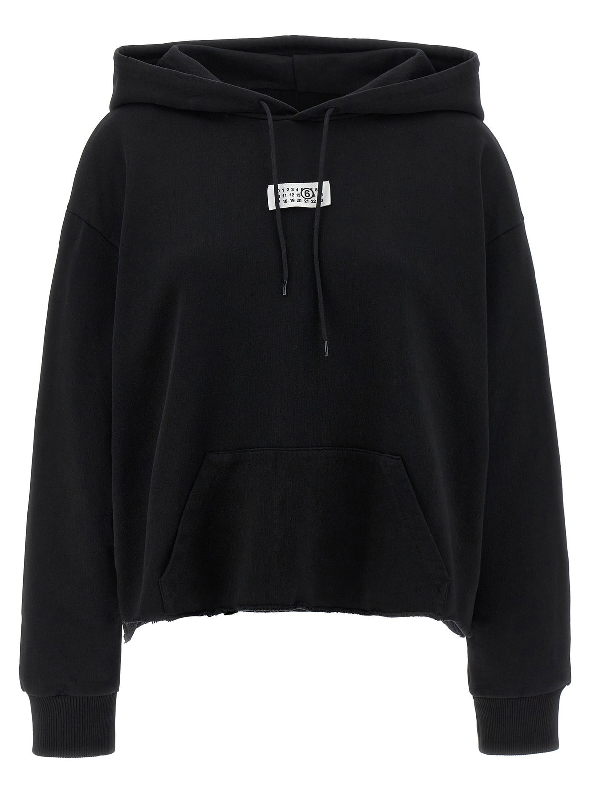 Mm6 Maison Margiela Numeric Signature Mm6 Hoodie Black  