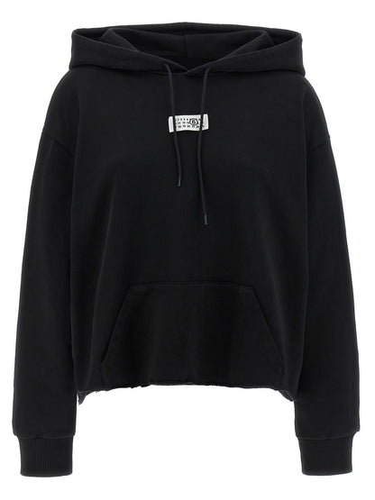 Mm6 Maison Margiela Numeric Signature Mm6 Hoodie Black  