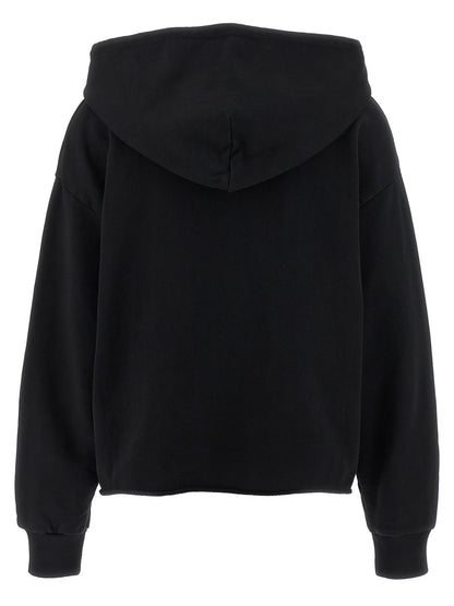 Mm6 Maison Margiela Numeric Signature Mm6 Hoodie Black  