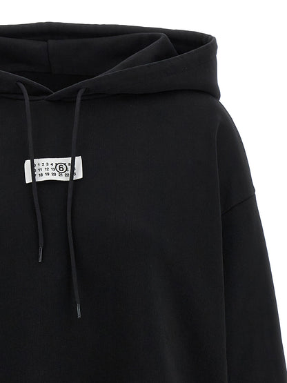 Mm6 Maison Margiela Numeric Signature Mm6 Hoodie Black  
