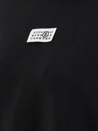 Mm6 Maison Margiela Numeric Signature Mm6 Hoodie Black  