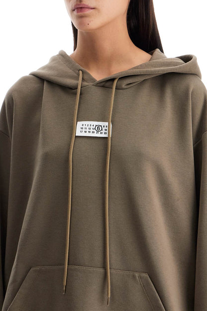 Boxy hoodie with hood