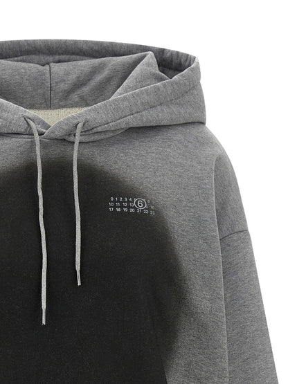Mm6 Maison Margiela Numeric Signature Mm6 Spray Hoodie Gray