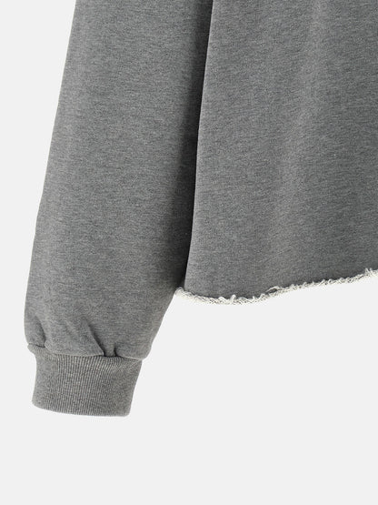 Mm6 Maison Margiela Numeric Signature Mm6 Spray Hoodie Gray
