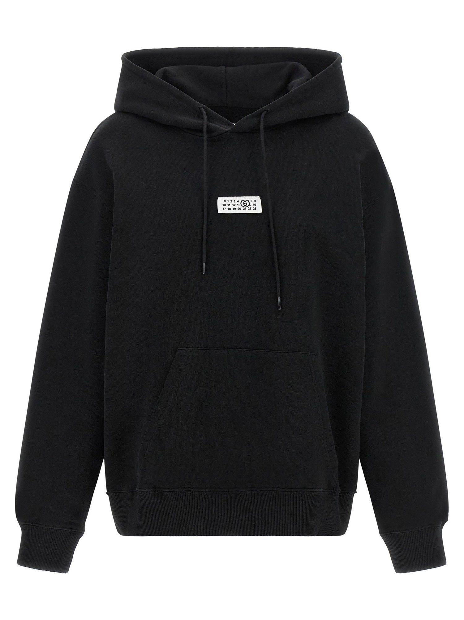 Mm6 Maison Margiela Numeric Signature Mm6 Hoodie Black