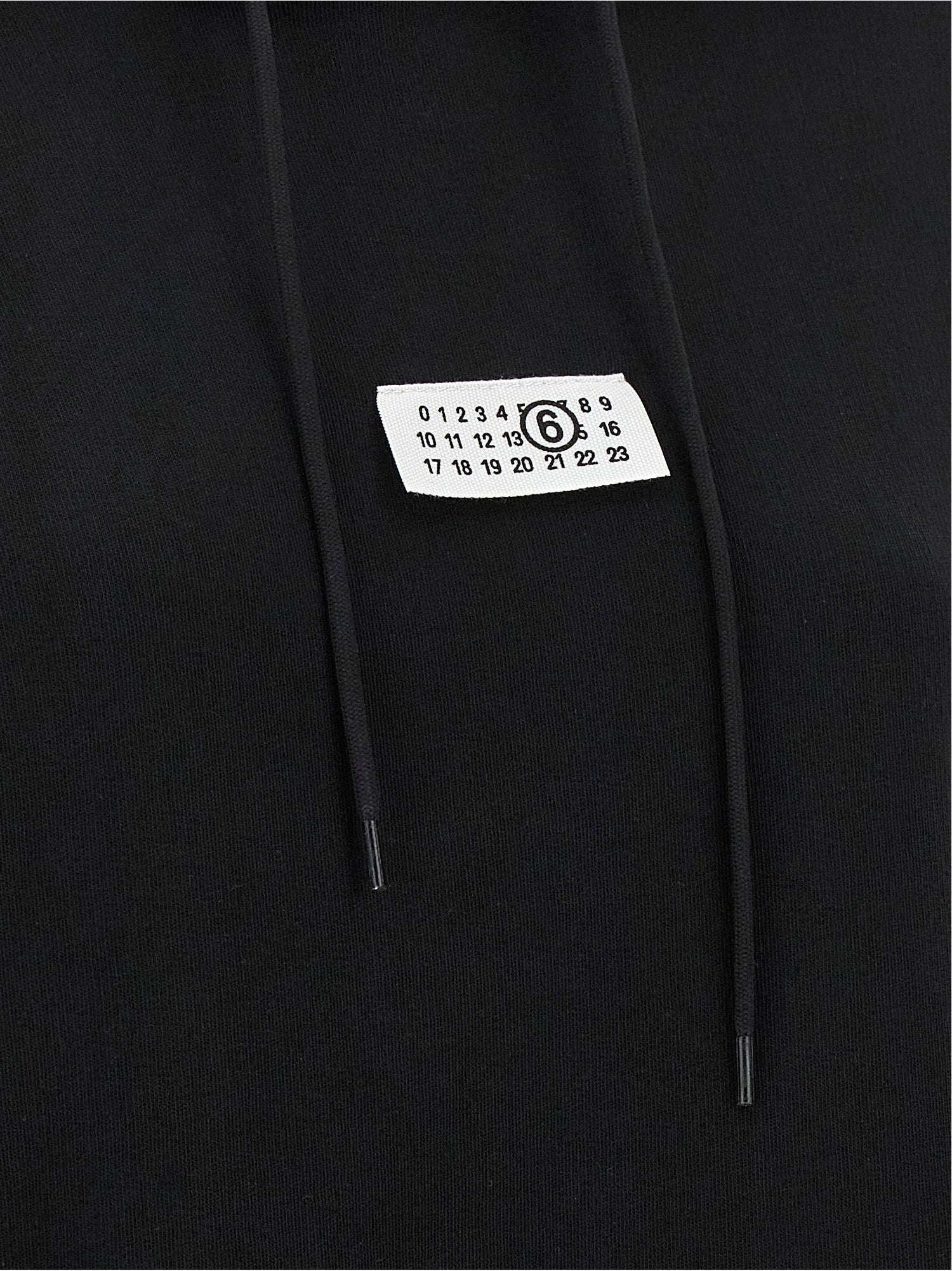 Mm6 Maison Margiela Numeric Signature Mm6 Hoodie Black