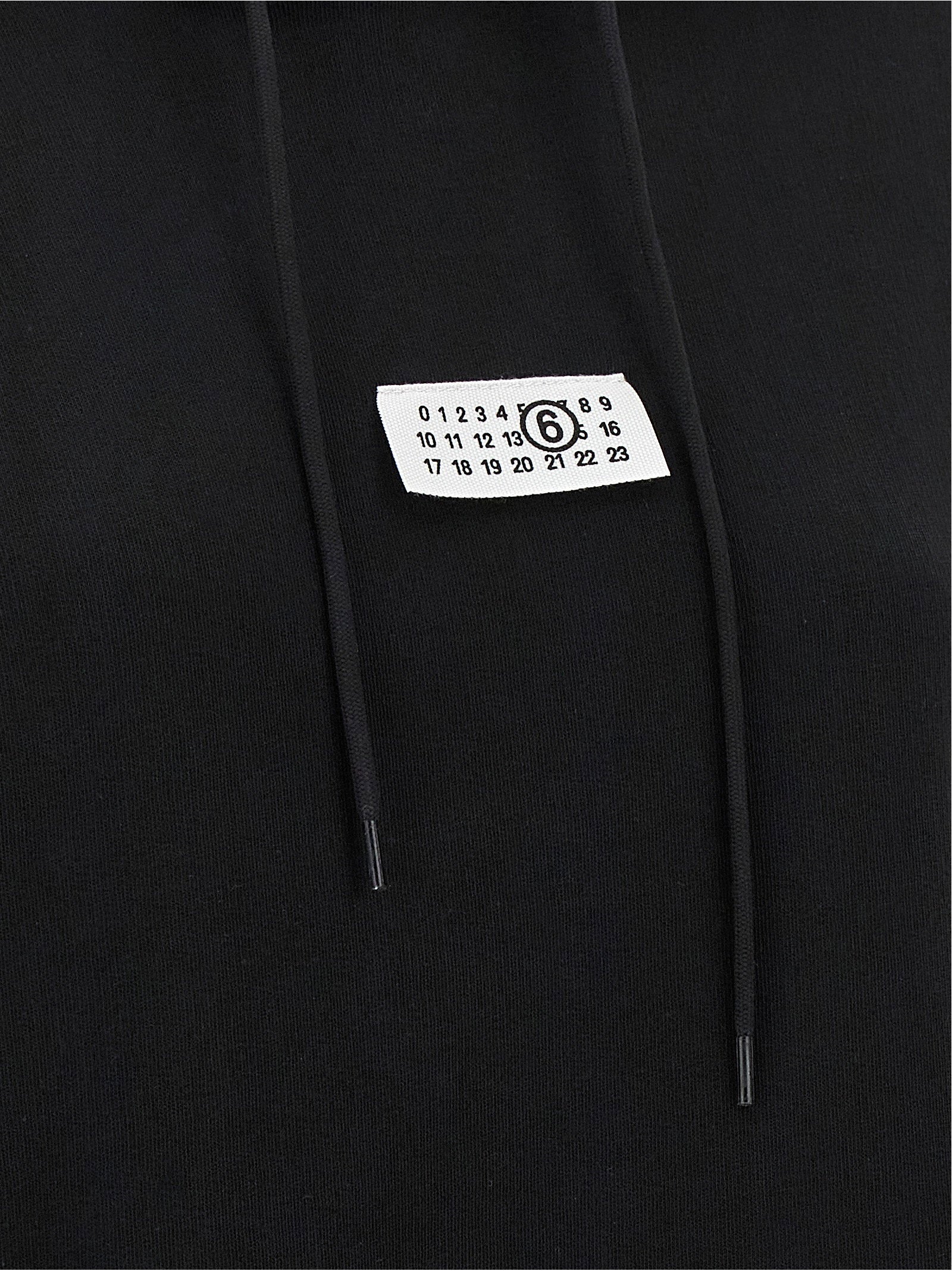 Mm6 Maison Margiela Numeric Signature Mm6 Hoodie Black