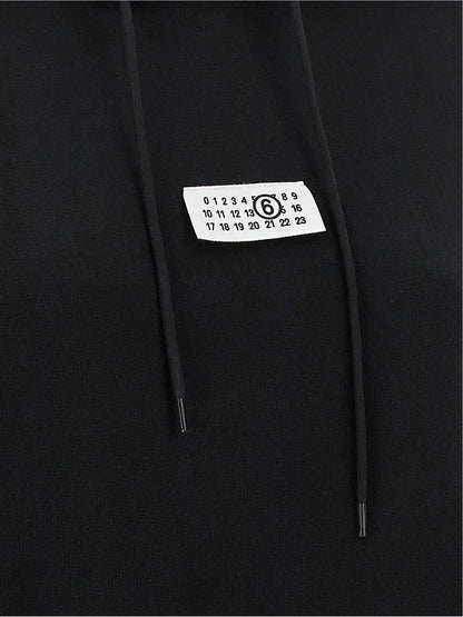 Mm6 Maison Margiela Numeric Signature Mm6 Hoodie Black