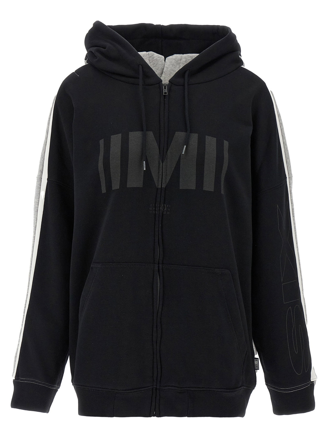 Mm6 Maison Margiela Double Front Hoodie Multicolor