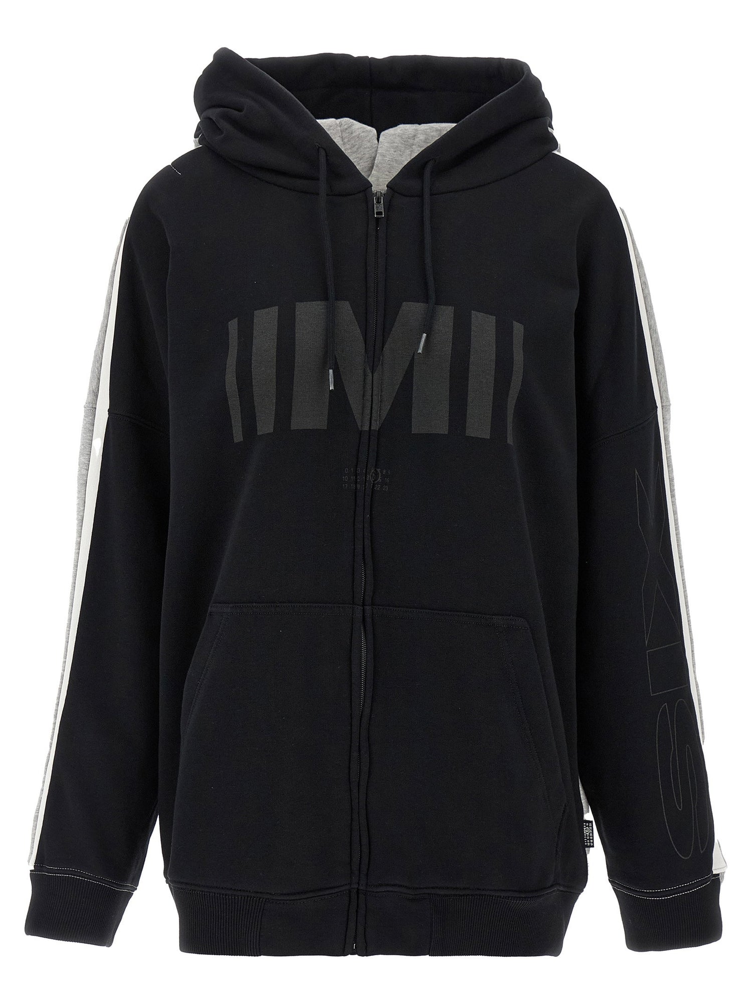 Mm6 Maison Margiela Double Front Hoodie Multicolor