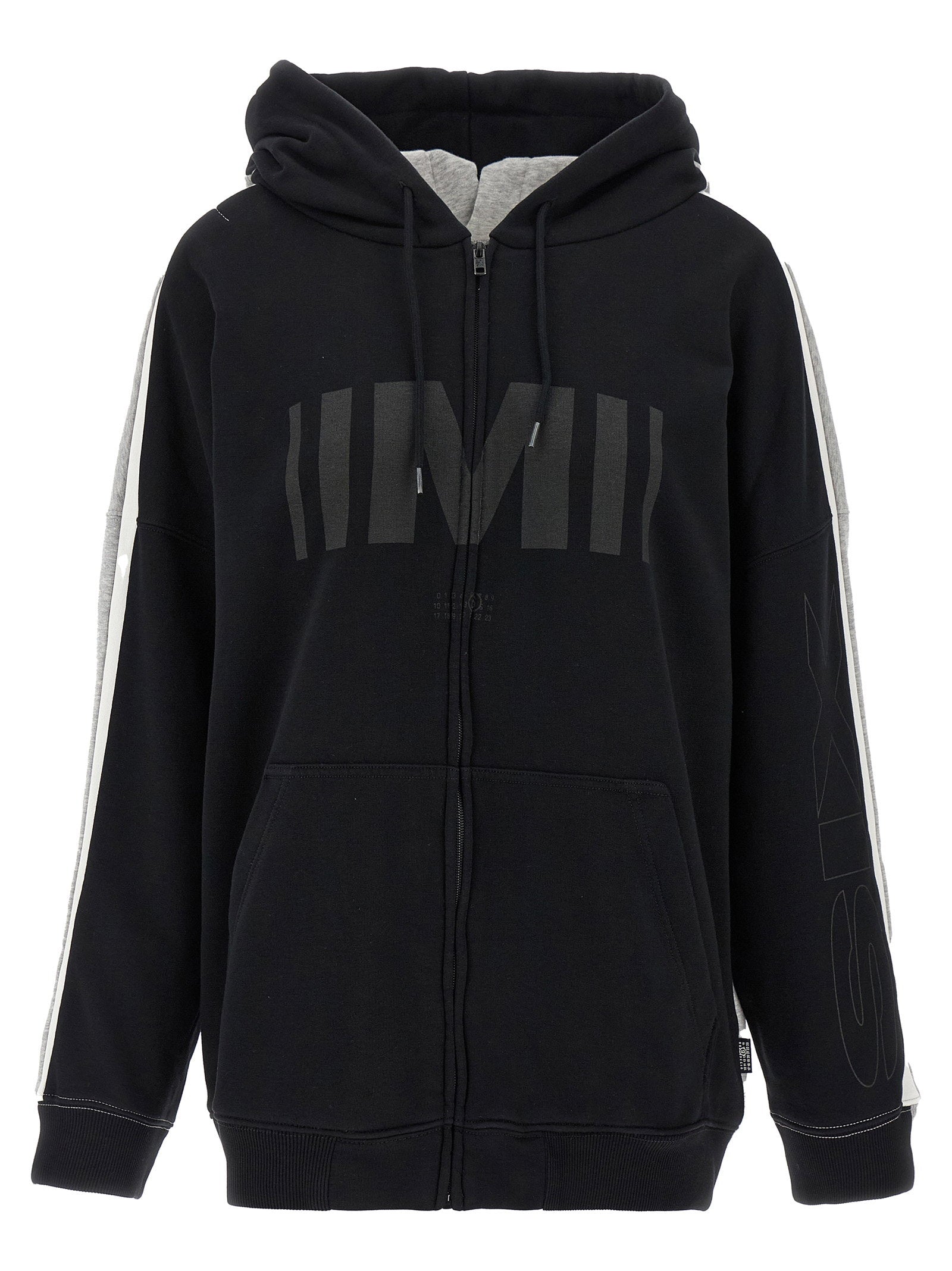 Mm6 Maison Margiela Double Front Hoodie Multicolor