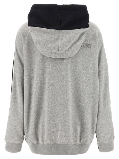 Mm6 Maison Margiela Double Front Hoodie Multicolor