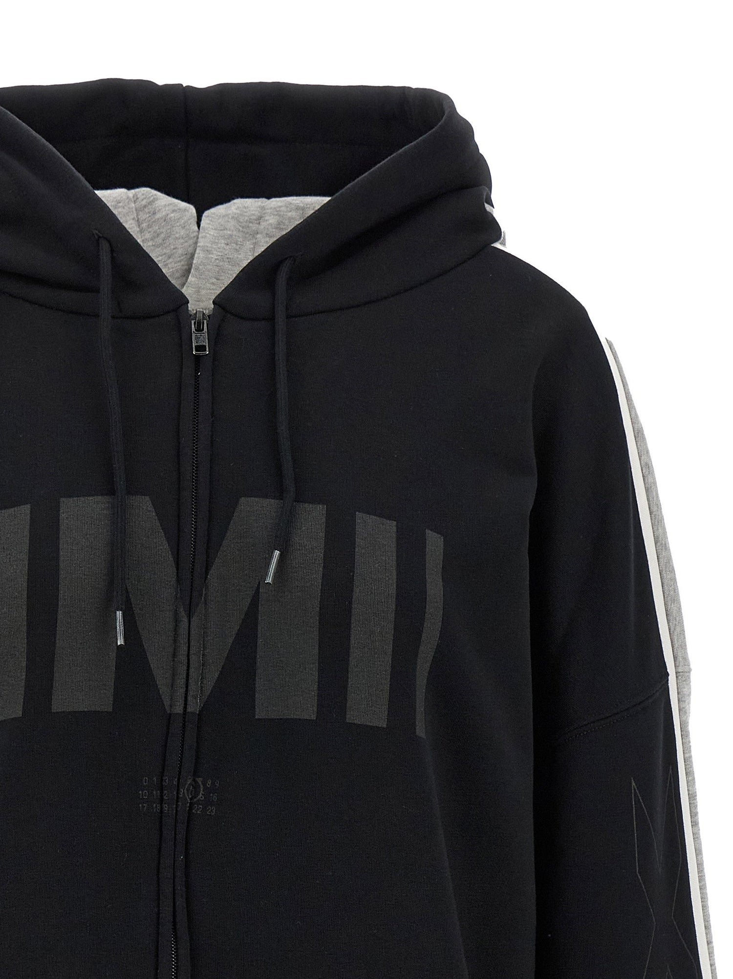 Mm6 Maison Margiela Double Front Hoodie Multicolor