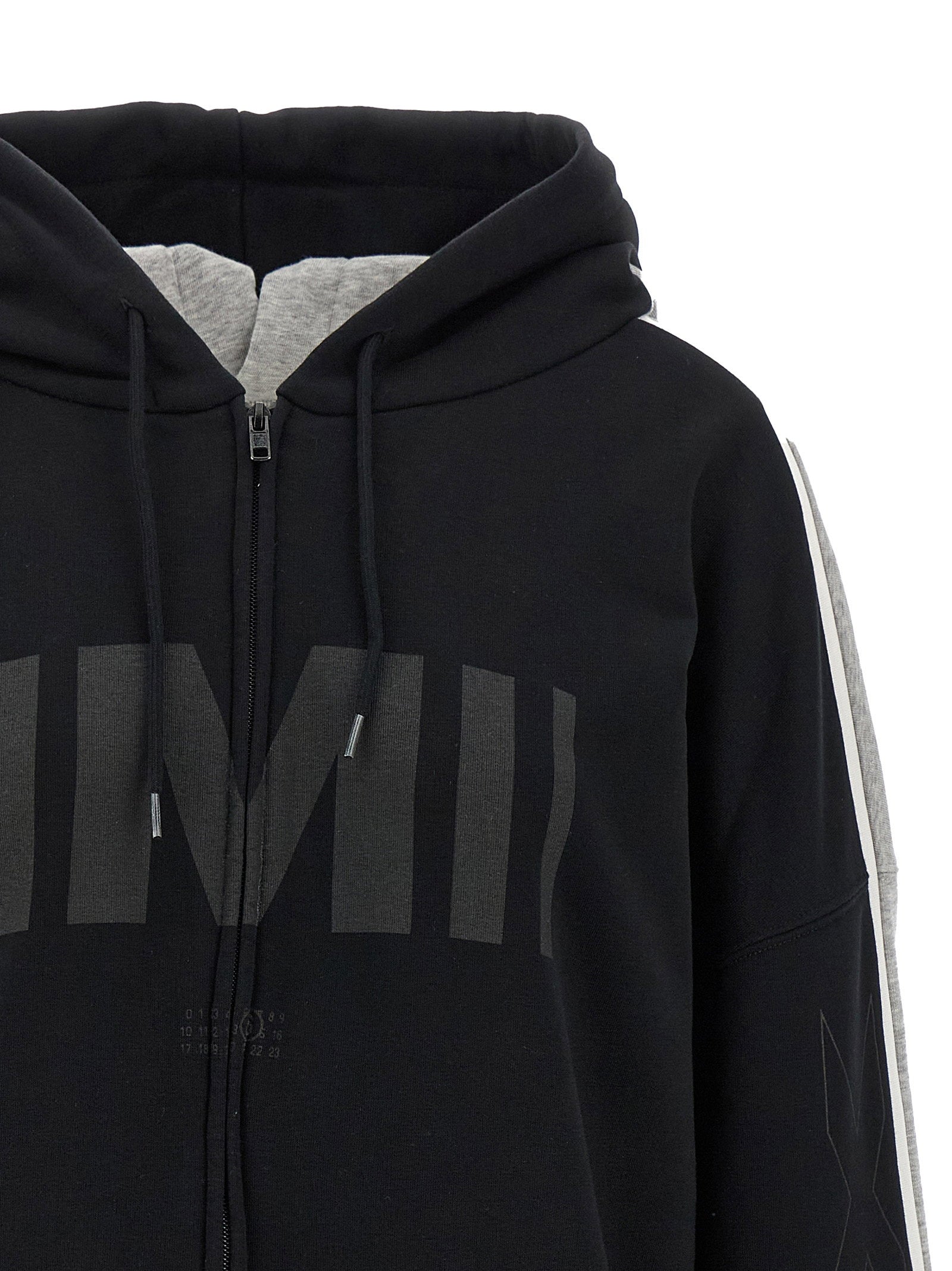 Mm6 Maison Margiela Double Front Hoodie Multicolor