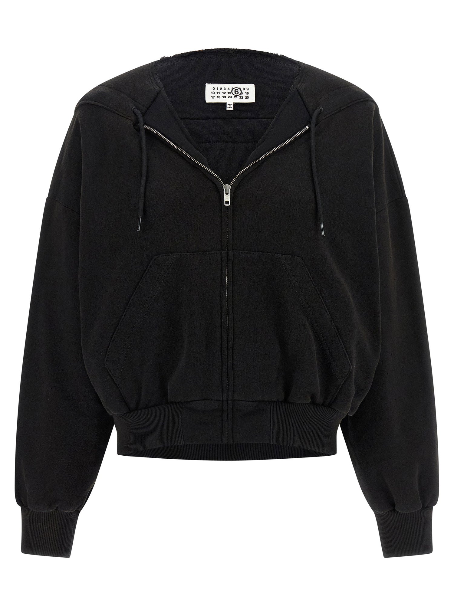 Mm6 Maison Margiela Trompe Loeil Hoodie Black