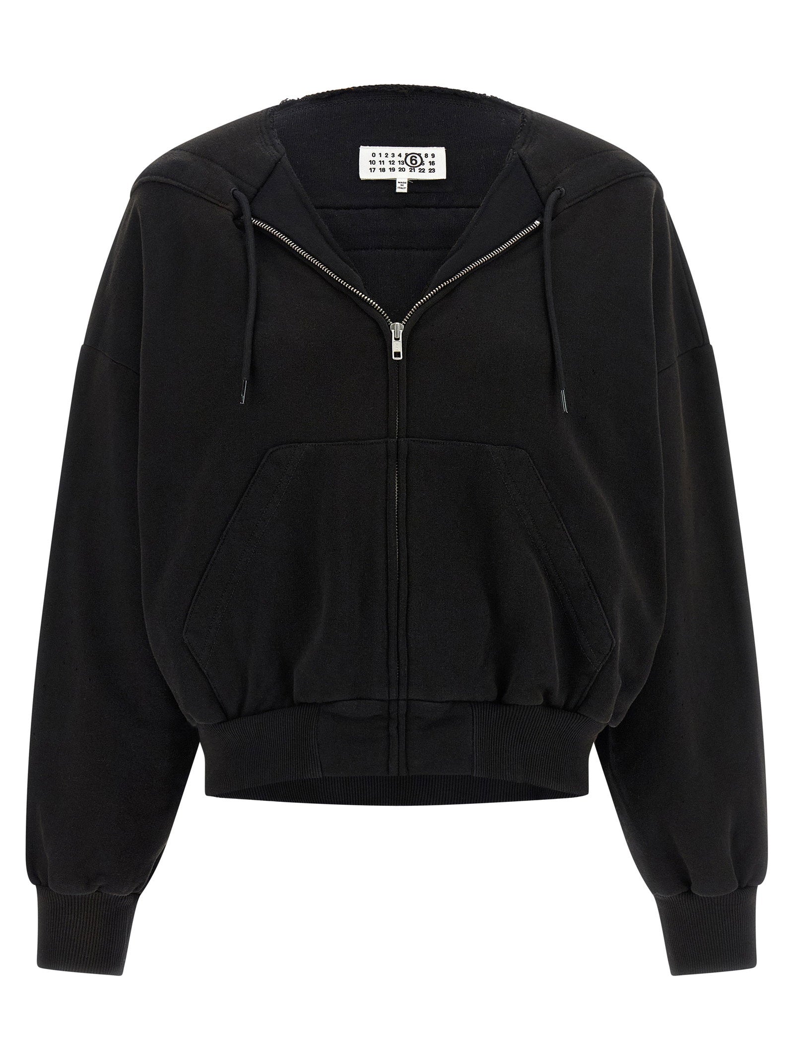 Mm6 Maison Margiela Trompe Loeil Hoodie Black