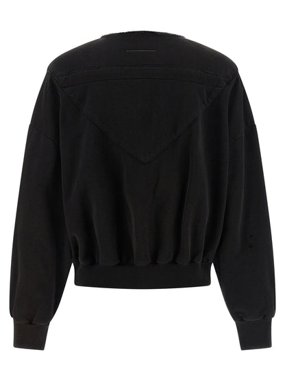 Mm6 Maison Margiela Trompe Loeil Hoodie Black