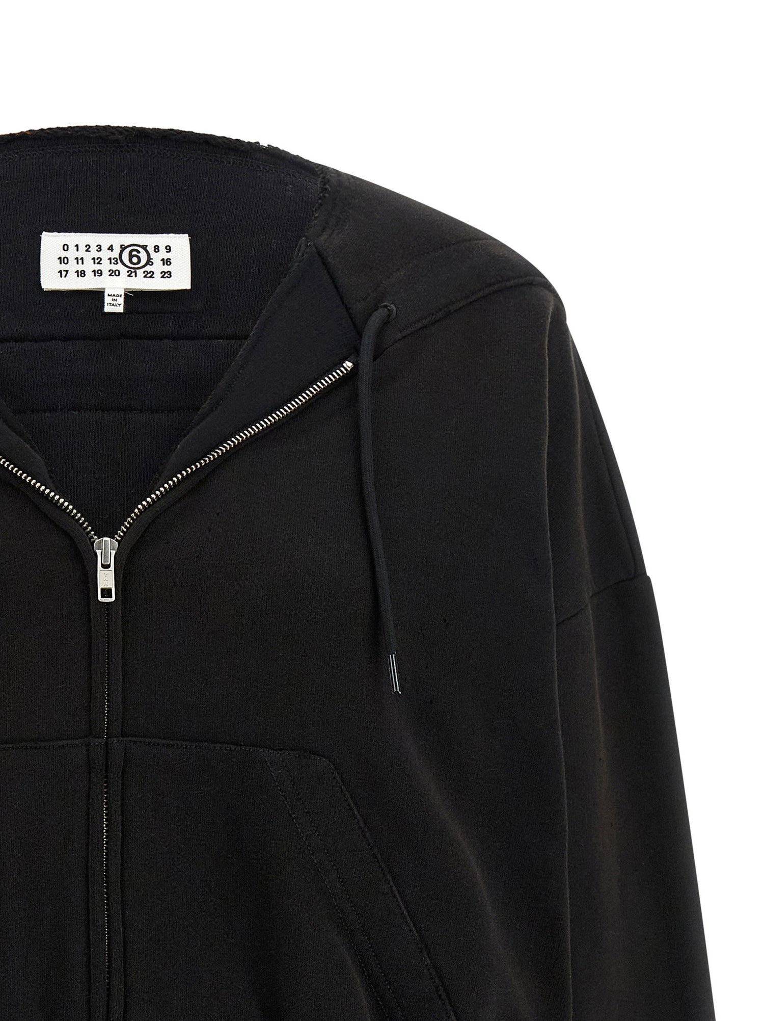 Mm6 Maison Margiela Trompe Loeil Hoodie Black
