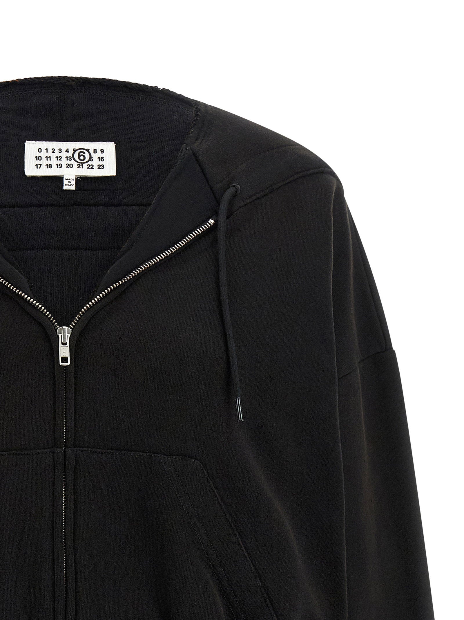 Mm6 Maison Margiela Trompe Loeil Hoodie Black