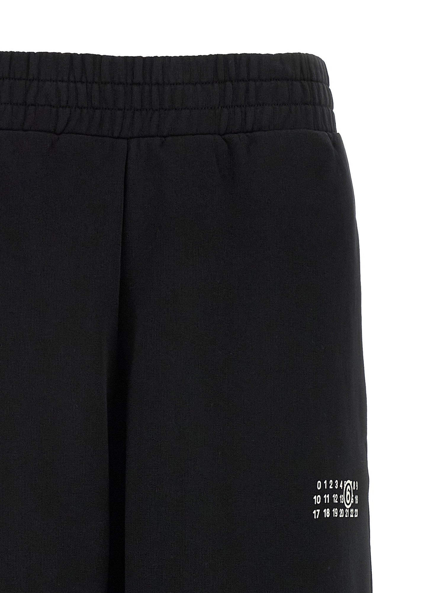 Mm6 Maison Margiela Numeric Signature Mm6 Joggers Black