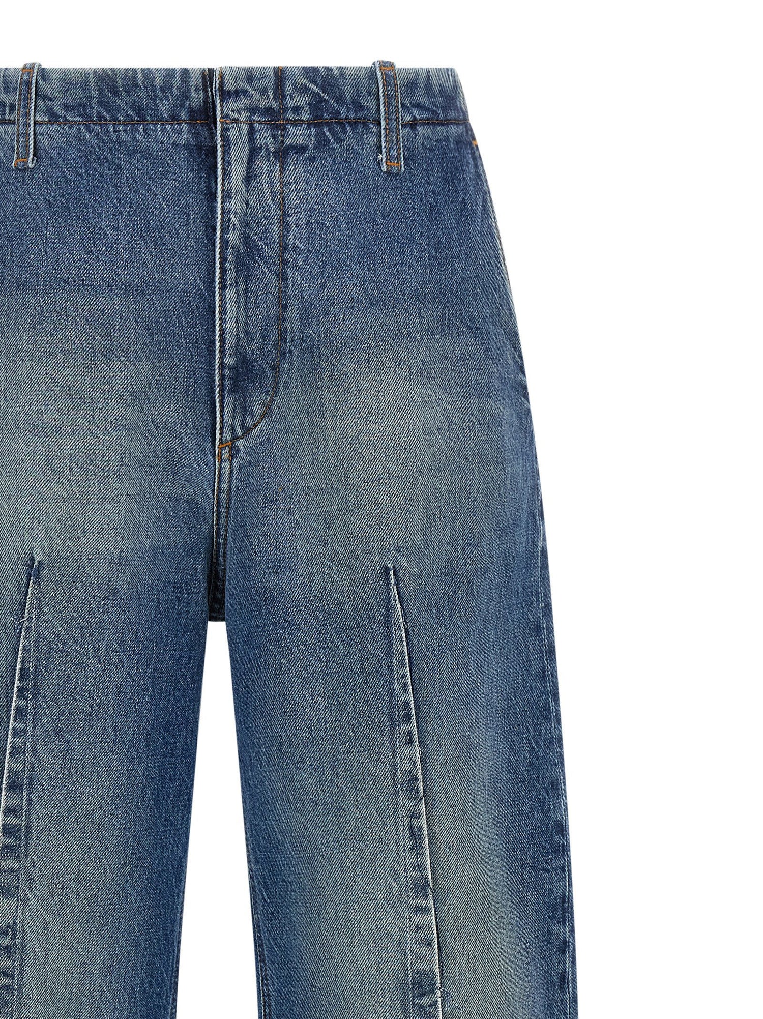 Mm6 Maison Margiela Vertical Pinch Jeans Blue