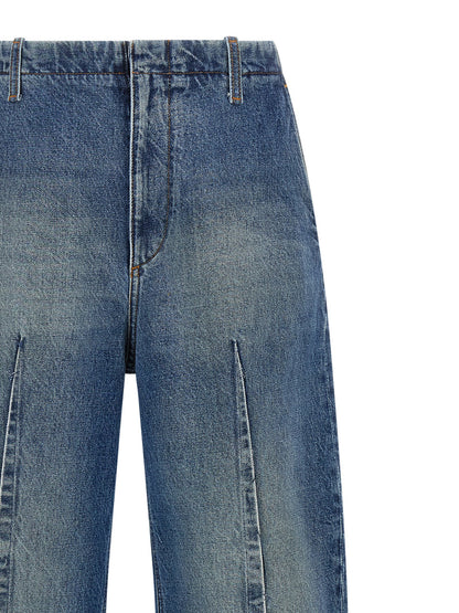 Mm6 Maison Margiela Vertical Pinch Jeans Blue