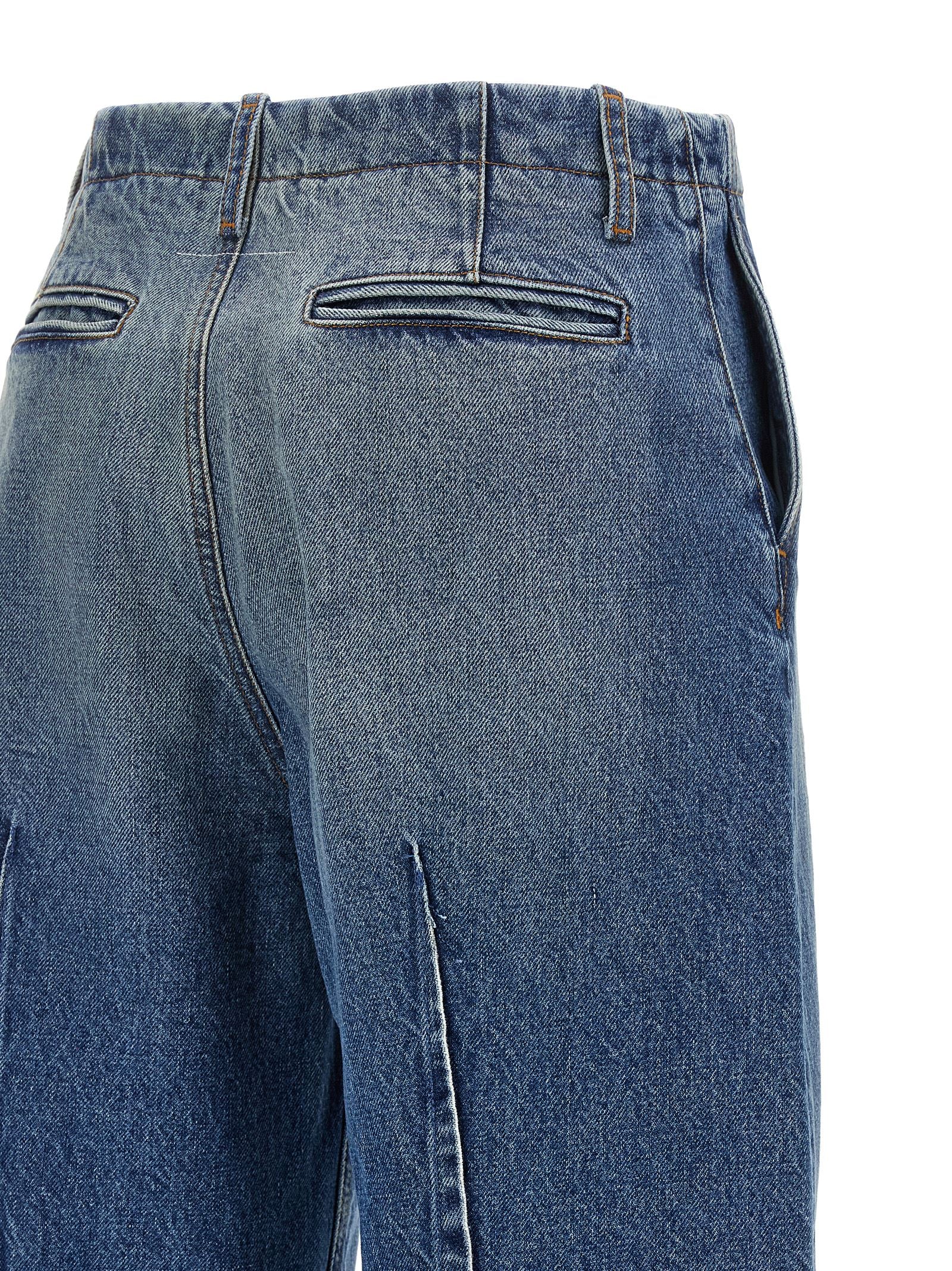 Mm6 Maison Margiela Vertical Pinch Jeans Blue