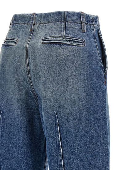 Mm6 Maison Margiela Vertical Pinch Jeans Blue