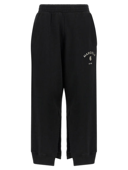 Mm6 Maison Margiela Split Joggers Black